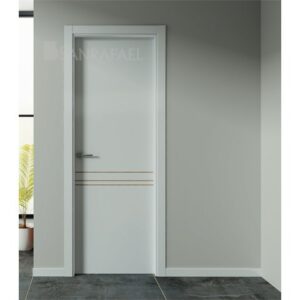 Puerta Lacada Alumnio Incrustaciones Al93 Aluminio