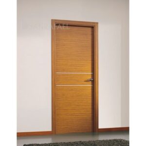 Puerta Madera Aluminio Incrustaciones Al19 Teka Uniforme