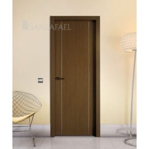 Puerta Madera Aluminio Incrustaciones Al2 Wengue