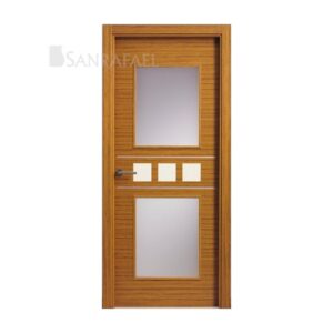 Puerta Madera Aluminio Incrustaciones Al20v2 Teka