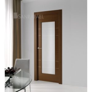 Puerta Madera Lineas 704v1 Wengue