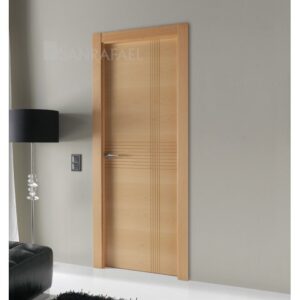 Puerta Madera Lineas 758 Haya Vaporizada