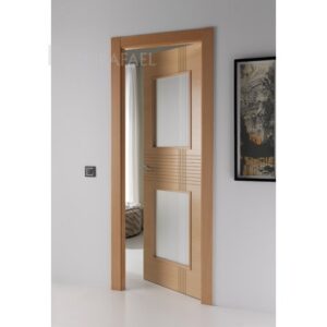 Puerta Madera Lineas 758v2 Haya Vaporizada