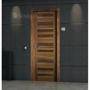 Puerta Madera Lisa L60 Nogal Entonado