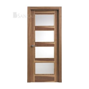 Puerta Madera Lisa L62va4 Nogal