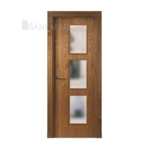 Puerta Madera Lisa L80ve3 Nogal