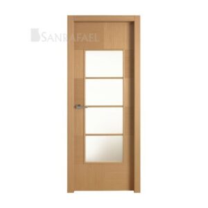 Puerta Madera Lisa Vidriera K12 V4