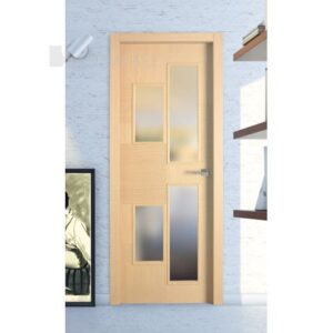 Puerta Madera Lisa Vidriera K41 Roble Decape