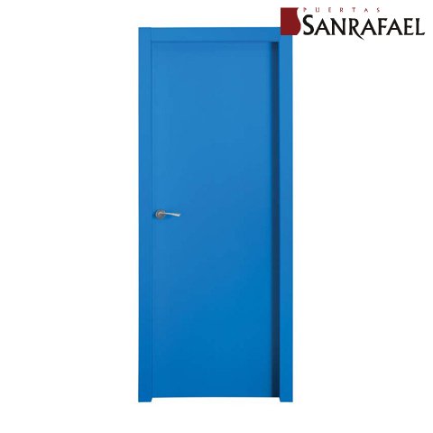 Puerta color azul
